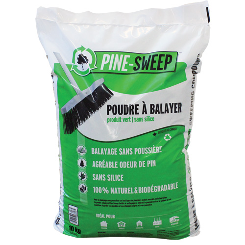 Compos&eacute; de balayage biod&eacute;gradable Pine Sweep, Sac, 22 lb (10 kg) Cam Industrial
