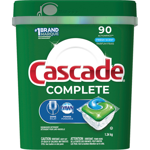 Complete ActionPacs Dishwasher Soap, Pods, 1340 g, Fresh Cam Industrial
