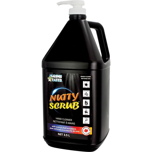 Nettoyant &agrave; mains avec exfoliant en coquille de noyer Nutty Scrub, Pierre ponce, 3,5 L, Bouteille, Sans parfum Cam Industrial