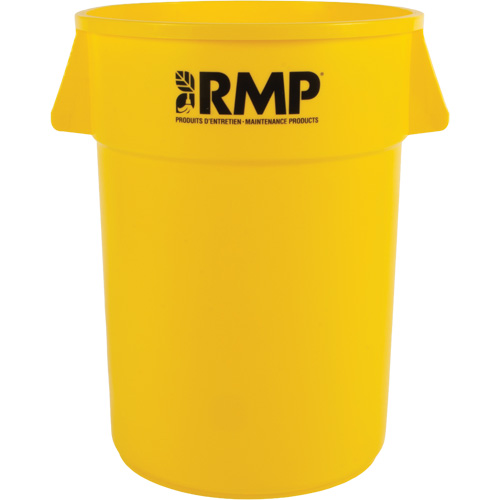 Garbage Bin, Polyethylene, 44 US gal. Cam Industrial