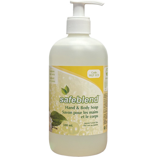 Savon pour les mains et le corps au th&eacute; vert et jasmin, Liquide, 500 ml, Parfum&eacute; Cam Industrial