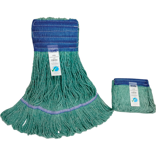 Wide-Band Mop Head, Antimicrobial/Floor Finishing/Specialty, Cotton/Rayon/Synthetic, Loop Style Cam Industrial