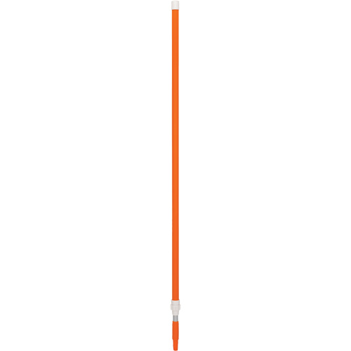 Handle, Broom/Brush/Dust Mop/Pad Holder/Scraper/Squeegee/Wet Mop, Orange, Telescopic, 62" - 109-2/5" L Cam Industrial