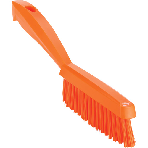 Brosse &agrave; main &eacute;troite &agrave; manche court, Soies Tr&egrave;s ferme, Longueur de 11-4/5", Orange Cam Industrial