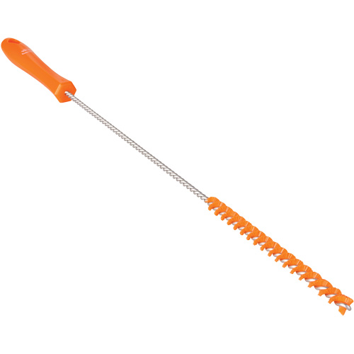 Brosse pour tubes, Soies Ferme, Longueur de 19-7/10", Orange Cam Industrial