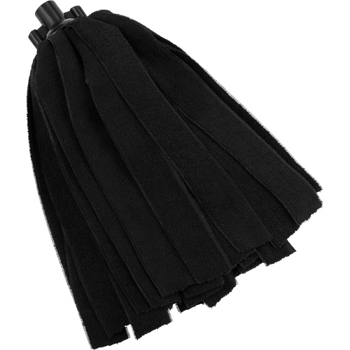 Socket Mop, Black, Microfibre, Cut Style Cam Industrial