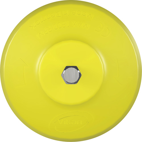 HyDrive Round Drill Brush, Extra Stiff Bristles, 3-1/10" Long, Yellow Cam Industrial