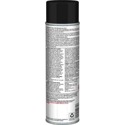 Nettoyant pour pi&egrave;ces de freins Pro Line avec tr&egrave;s faible teneur en COV, Canette a&eacute;rosol Cam Industrial