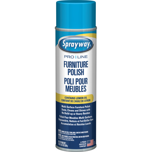 Polissage pour mobilier Pro Line avec huile de citron, 19 oz., Canette a&eacute;rosol Cam Industrial