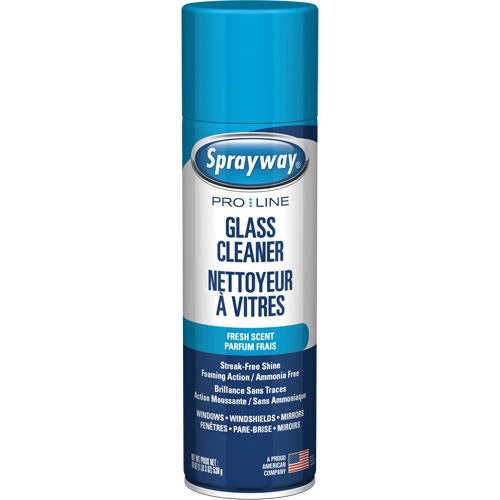 Nettoyant pour vitres Pro Line sans ammoniaque, au parfum frais, 19 oz., Canette a&eacute;rosol Cam Industrial