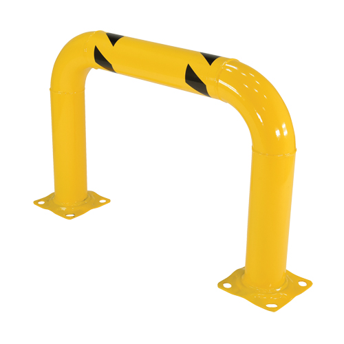 Garde-corps &agrave; profil &eacute;lev&eacute; pour machines, 3' la x 2' h, Jaune Cam Industrial