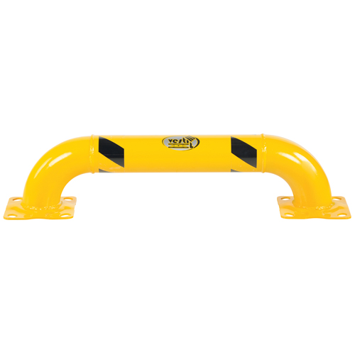 Low Profile Rack Guards, 3' W x 0.75' H, Yellow Cam Industrial