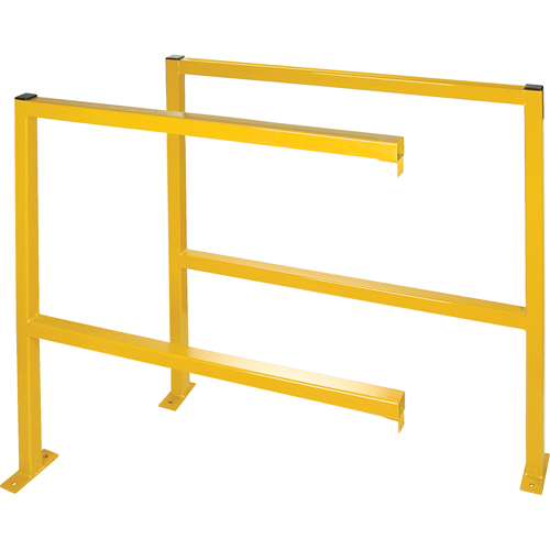 Perimeter Guards - Tubular Style, 48" W x 49-1/2" H, Yellow Cam Industrial