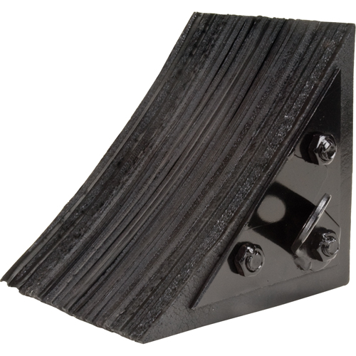 Wheel Chock, 8" x 8" x 8", Black Cam Industrial