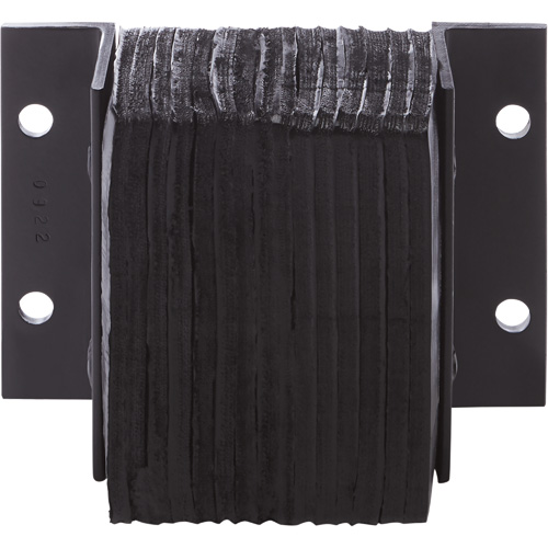 Laminated Dock Bumpers, Horizontal, Rubber, 12" W x 4" D x 10" H Cam Industrial