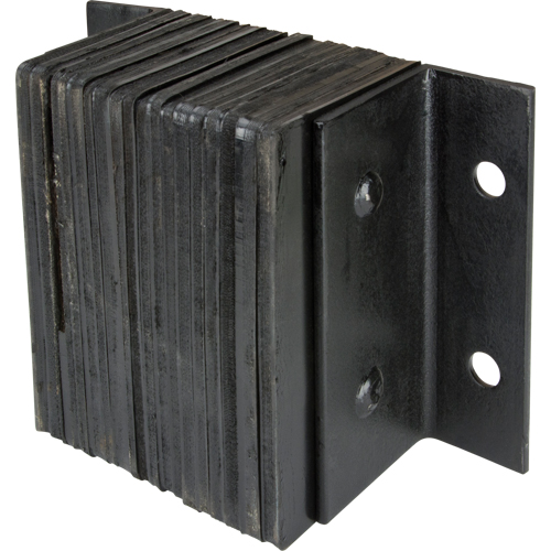 Laminated Dock Bumpers, Horizontal, Rubber, 12" W x 6" D x 10" H Cam Industrial