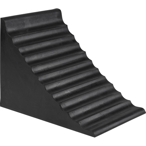 Wheel Chock, 9-7/8" x 7-1/8" x 7-1/2", Black Cam Industrial