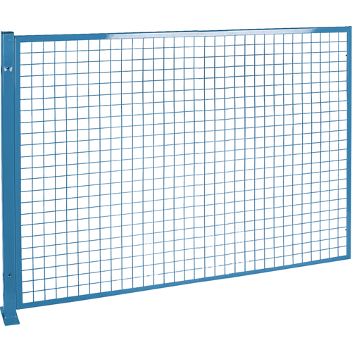 Perimeter Guards - Mesh Style, 4' H x 8' W, Blue Cam Industrial