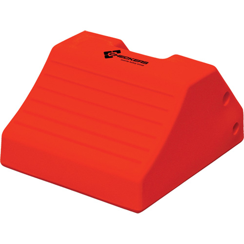 Cales-roue robustes, Polyur&eacute;thane, Jaune s&eacute;curit&eacute;, 15-1/2" la x 17-7/10" p x 10" h Cam Industrial