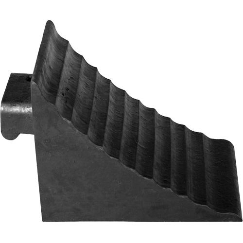 Wheel Chock, 9-3/4" x 7-1/4" x 7-3/4", Black Cam Industrial
