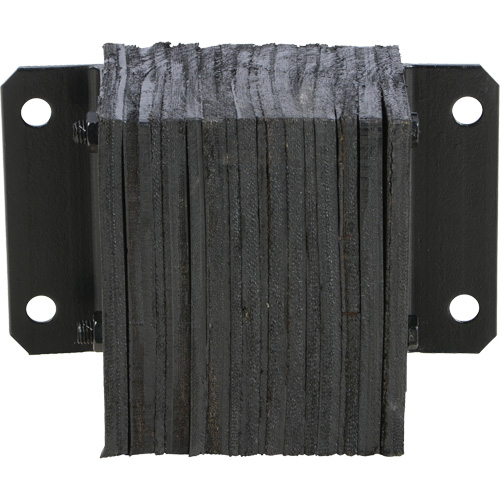 Laminated Dock Bumper, Horizontal, Rubber, 12" W x 6" D x 10" H Cam Industrial