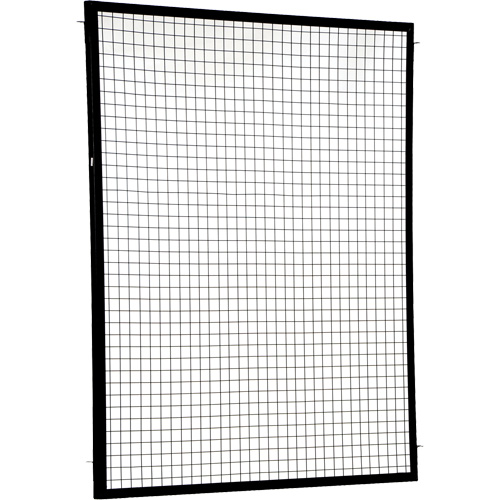 Adjustable Perimeter Guard Panel, 6' H x 5' W, Black Cam Industrial