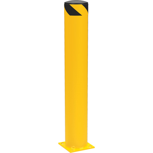 Bornes de s&eacute;curit&eacute; tubulaire, Acier, 42" h x 6-5/8" la, Jaune Cam Industrial