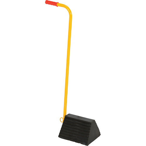 Cale de roue avec poign&eacute;e ergonomique, 9-1/4" x 8" x 6", Noir Cam Industrial