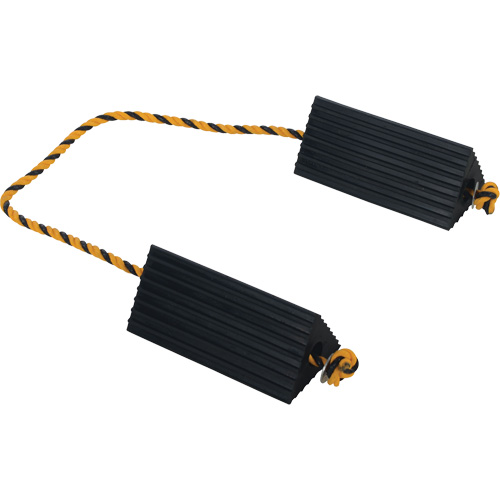 Airline Wheel Chock, 5" x 10" x 4-1/2", Black Cam Industrial