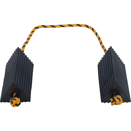 Airline Wheel Chock, 5" x 10" x 4-1/2", Black Cam Industrial