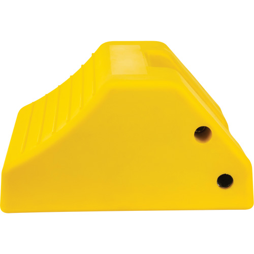 Cale de roue robustes, Ur&eacute;thane, Jaune, 15-1/2" la x 17-7/10" p x 10" h Cam Industrial