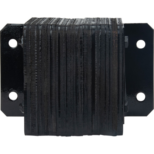 Laminated Dock Bumpers, Horizontal, Rubber, 12" W x 4" D x 10" H Cam Industrial