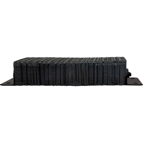 Laminated Dock Bumpers, Horizontal, Rubber, 24" W x 4" D x 12" H Cam Industrial
