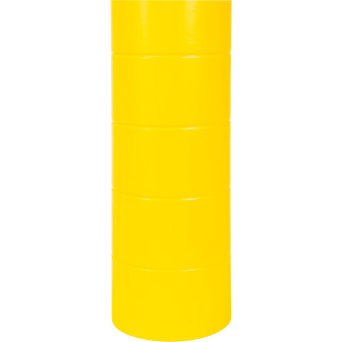 Polyethylene Bollard Cover, 6-5/8" Dia. x 60" L, Red/Yellow Cam Industrial