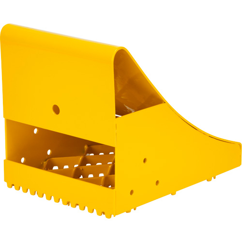 Cales-roue pour la glace, Acier, Jaune, 8-1/16" la x 10-5/8" p x 8-13/16" h Cam Industrial