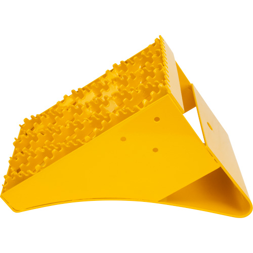 Cales-roue pour la glace, Acier, Jaune, 8-1/16" la x 10-5/8" p x 8-13/16" h Cam Industrial