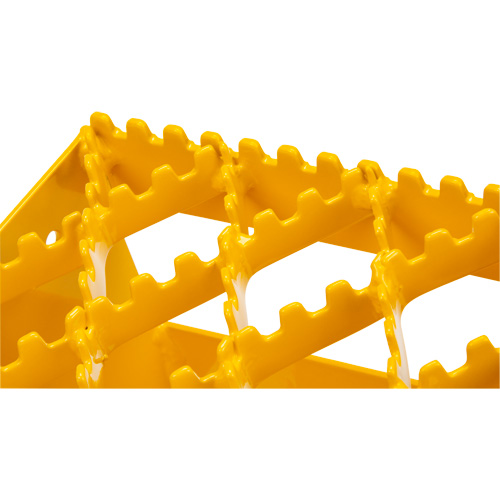 Cales-roue pour la glace, Acier, Jaune, 8-1/16" la x 10-5/8" p x 8-13/16" h Cam Industrial