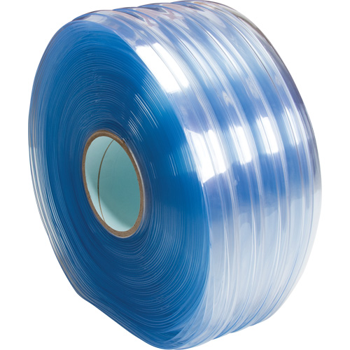 Low-Temperature Ribbed Strip Curtain, 164' x 12" x 0.12" Cam Industrial