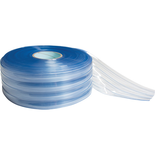 Low-Temperature Ribbed Strip Curtain, 164' x 12" x 0.12" Cam Industrial