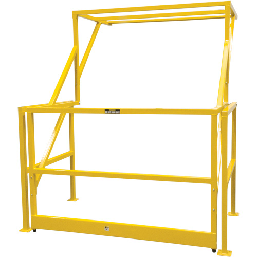 Barri&egrave;re de s&eacute;curit&eacute; pour mezzanine, 70" lo x 77" ha, 78" &eacute;lev&eacute;e, Jaune Cam Industrial