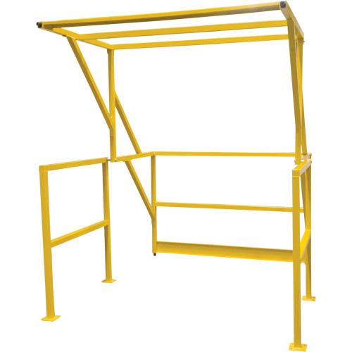 Barri&egrave;re de s&eacute;curit&eacute; pour mezzanine, 70" lo x 77" ha, 78" &eacute;lev&eacute;e, Jaune Cam Industrial