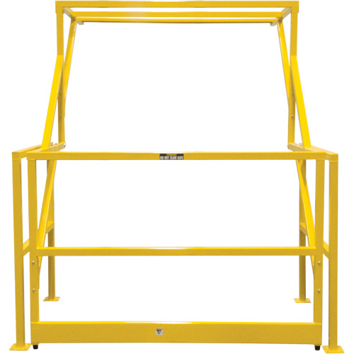 Barri&egrave;re de s&eacute;curit&eacute; pour mezzanine, 70" lo x 77" ha, 78" &eacute;lev&eacute;e, Jaune Cam Industrial