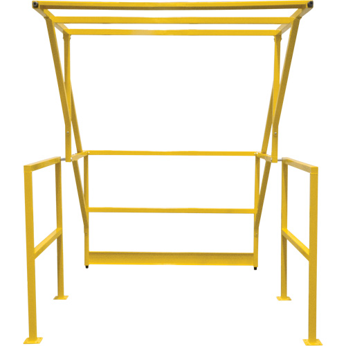 Barri&egrave;re de s&eacute;curit&eacute; pour mezzanine, 70" lo x 77" ha, 78" &eacute;lev&eacute;e, Jaune Cam Industrial