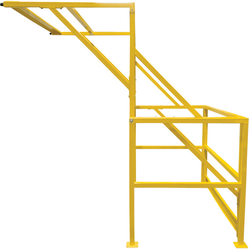 Barri&egrave;re de s&eacute;curit&eacute; pour mezzanine, 70" lo x 77" ha, 78" &eacute;lev&eacute;e, Jaune Cam Industrial