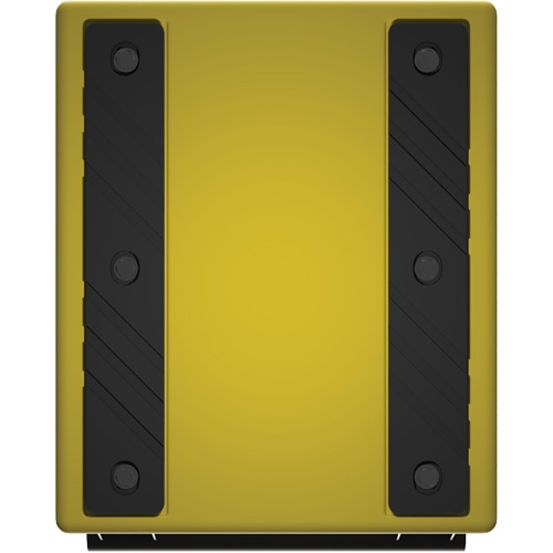 Checkers Safety Heavy-Duty Ultra Class Mining Wheel Chock, HDPE, Yellow, 14-1/2" W x 17-1/2" D x 16" H Cam Industrial
