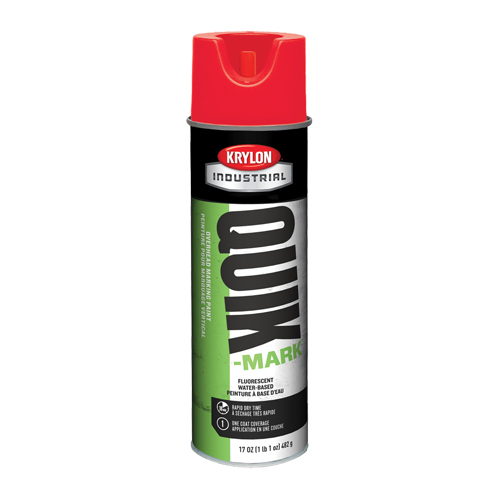 Industrial Quik-Mark Water-Based Overhead Marking Paint, 17 oz., Aerosol Can Cam Industrial