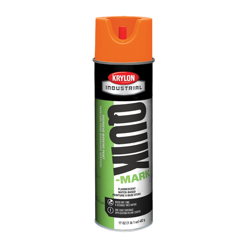 Peinture de marquage industrielle &agrave; base d'eau pour le travail en hauteur Quik-Mark, 17 oz, Canette a&eacute;rosol Cam Industrial