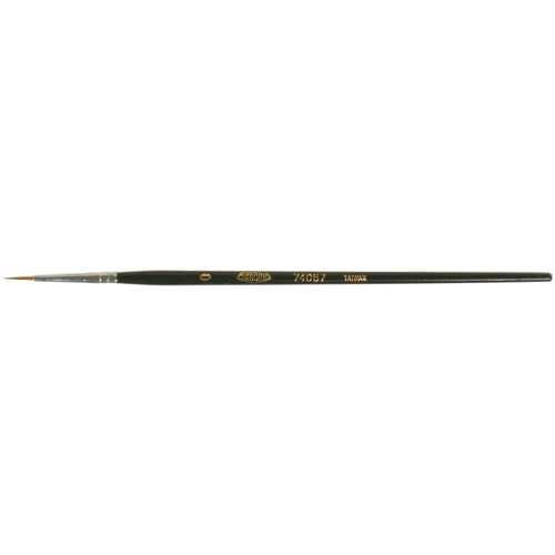 Pinceau d'artiste, Largeur de la brosse de 1/16", Martre rouge, Manche &agrave; Bois Cam Industrial