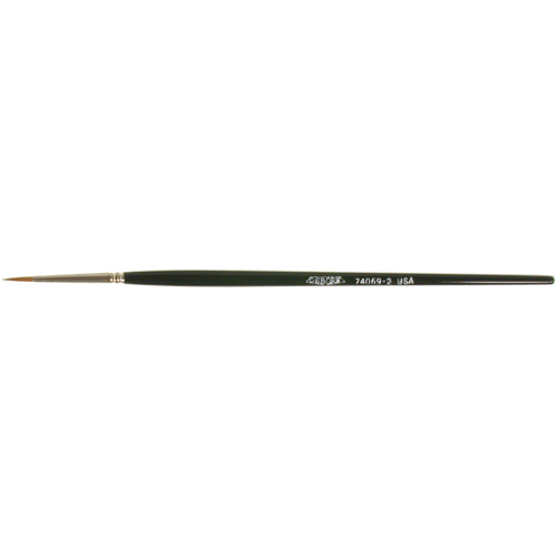 Pinceau d'artiste, Largeur de la brosse de 3/32", Martre rouge, Manche &agrave; Bois Cam Industrial