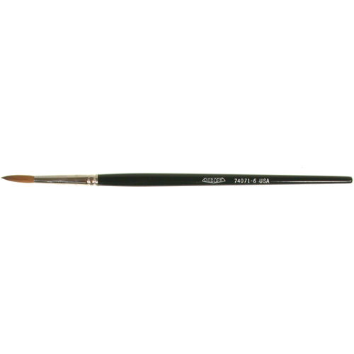 Pinceau d'artiste, Largeur de la brosse de 5/32", Martre rouge, Manche &agrave; Bois Cam Industrial
